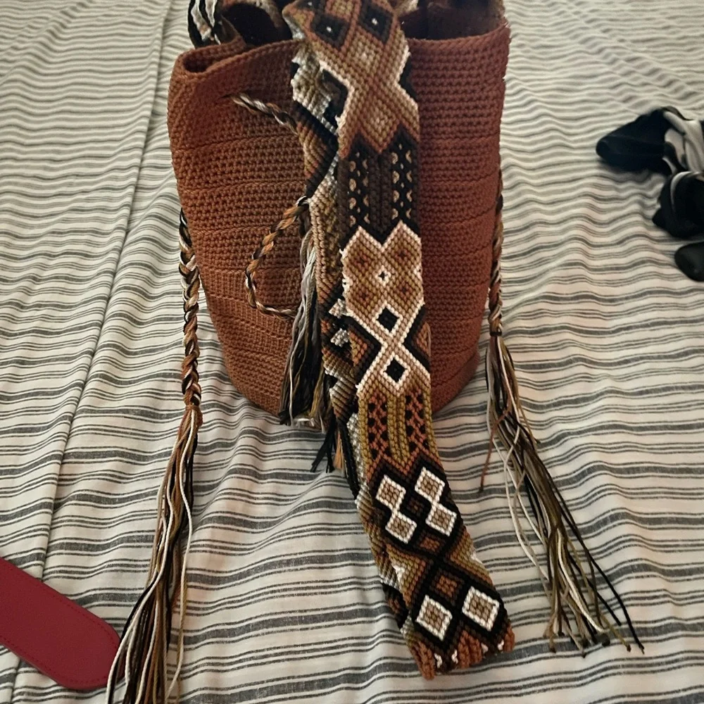 Drawstring Mexican bag - Picture 2 of 3